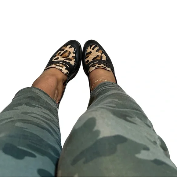 Francois Pinet Leopard Italian Leather Loafers - Picture 7 of 8